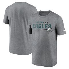 Men's Junk Food Heathered Gray Philadelphia Eagles Helmet T-Shirt