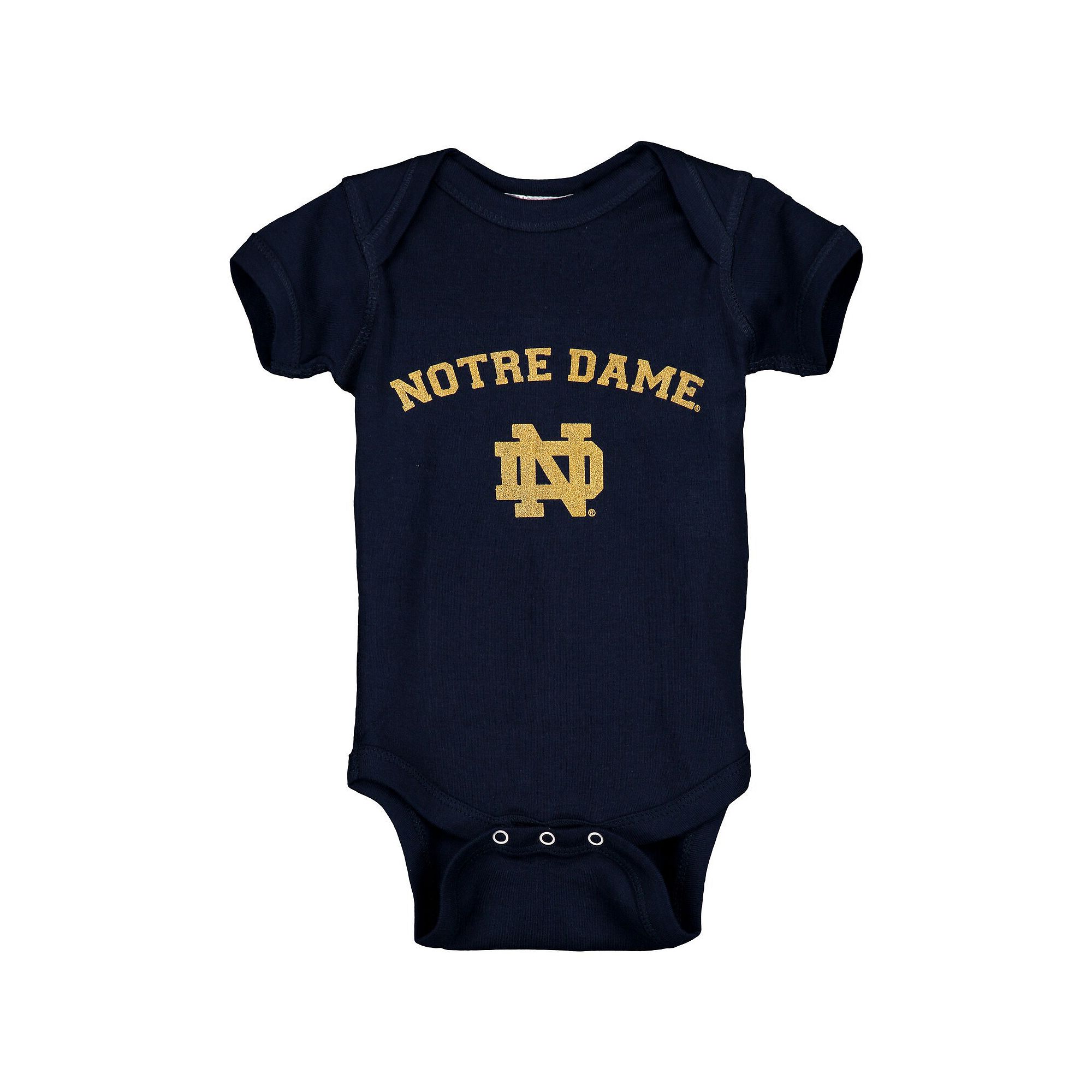 Infant Navy Notre Dame Fighting Irish Arch & Logo Bodysuit, Boys, Size: Ne
