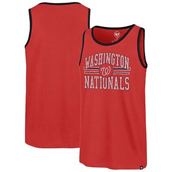 Men's '47 Red Washington Nationals Winger Franklin Tank Top