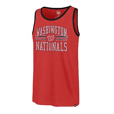 Men's '47 Red Washington Nationals Winger Franklin Tank Top