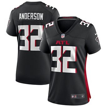 Women's Nike Jamal Anderson Black Atlanta Falcons Game Retired Player Jersey