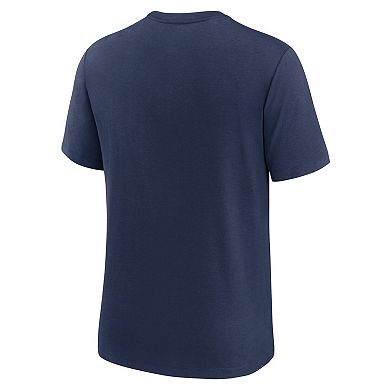 Men's Nike Navy Detroit Tigers Rewind Retro Tri-Blend T-Shirt