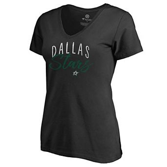 Women's Fanatics Branded Black Dallas Stars Graceful V-Neck T-Shirt