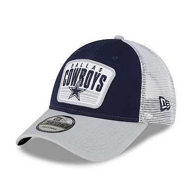 Men's New Era Navy/Gray Dallas Cowboys Patch Two-Tone 9FORTY Snapback Hat