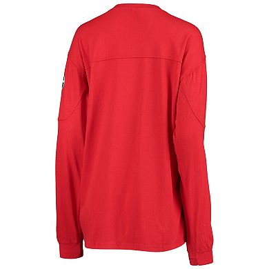 Women's Pressbox Red Georgia Bulldogs Edith Long Sleeve T-Shirt