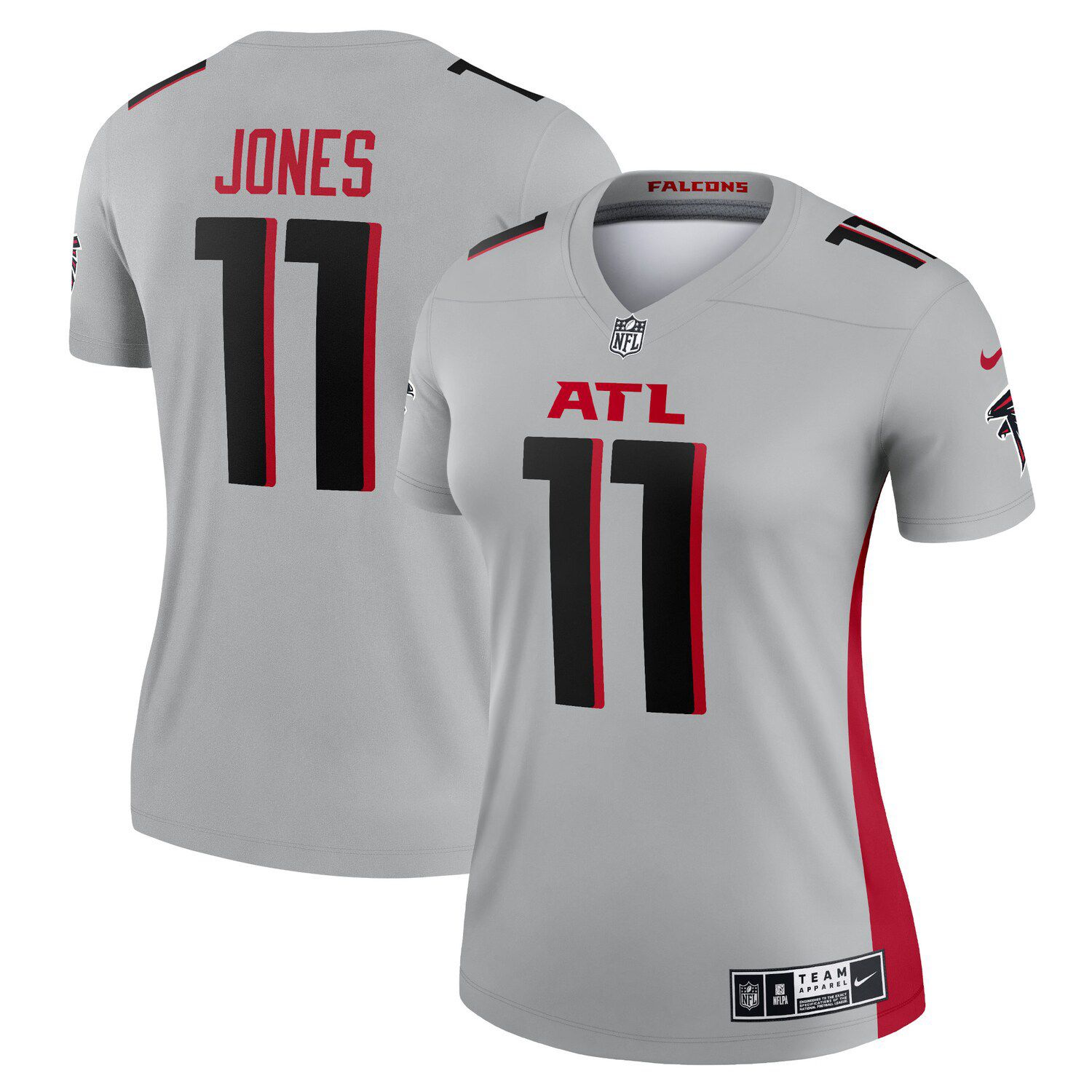 Women's Nike Kyle Pitts Gray Atlanta Falcons Inverted Legend Jersey