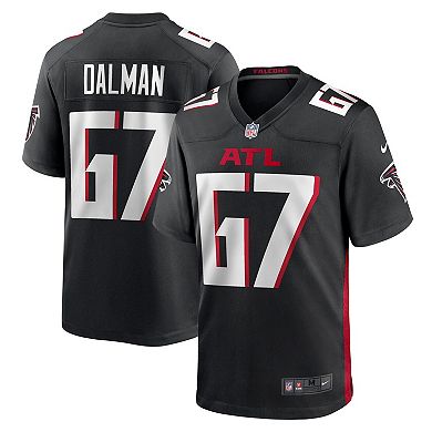 Men's Nike Drew Dalman Black Atlanta Falcons Game Jersey