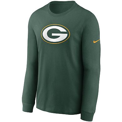 Men's Nike Green Green Bay Packers Primary Logo Long Sleeve T-Shirt