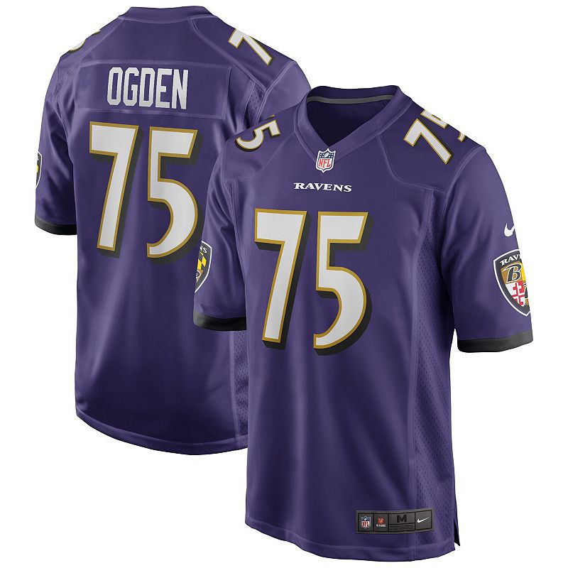 UPC 192235588061 product image for Men's Nike Jonathan Ogden Purple Baltimore Ravens Game Retired Player Jersey, Si | upcitemdb.com