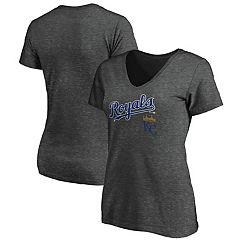 Women's Fanatics Branded Heathered Charcoal Kansas City Royals