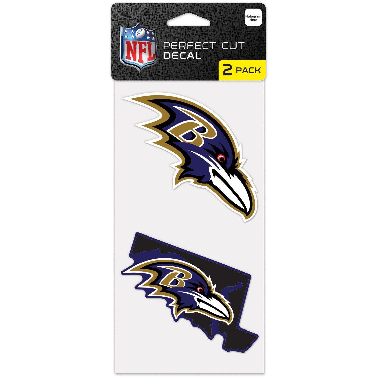 Baltimore Ravens Pennant Shape Cut Logo Design