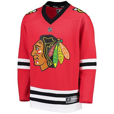 Youth Fanatics Branded Red Chicago Blackhawks Home Replica Blank Jersey
