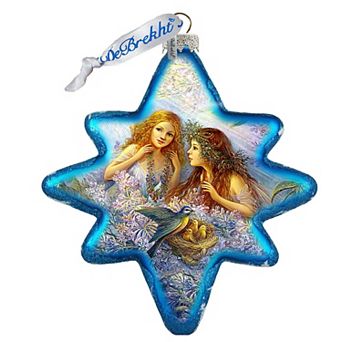G.Debrekht Flower Fairies North Star Glass Ornament by G. DeBrekht Decor Christmas Decor - 755-048
