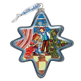 G.Debrekht Nutcracker North Star Glass Ornament by G. DeBrekht Decor Christmas Decor - 755-002