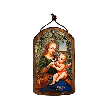 G.Debrekht Madonna And Child Religious Christian Sacred Icon Ornament Inspirational Icon Decor