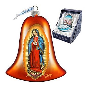 G.Debrekht Mary of Guadalupe Glass Christmas Ornament by G. DeBrekht Decor Christmas Decor - 752-035