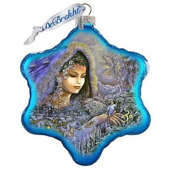 G.Debrekht Winter Goddess Glass Ornament by Josephine Wall Decor Christmas Decor - 754-401-JW
