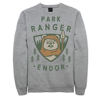 Big & Tall Star Wars Ewok Park Ranger Endor Fleece Sweatshirt