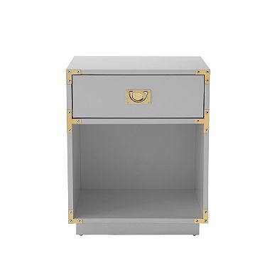 Largo Side Table 1 Drawer, Open Storage