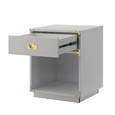Largo Side Table 1 Drawer, Open Storage