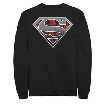 Big & Tall DC Comics Superman Skyline Chest Logo Fleece Sweatshirt