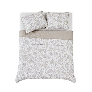 Cannon Sylvana Jacobean Quilt Set with Shams