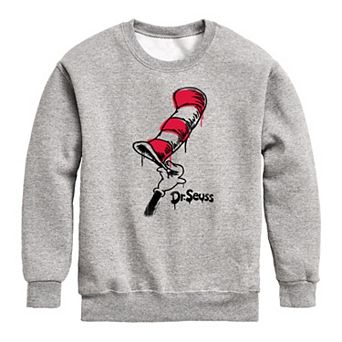 Boys 8-20 Dr. Seuss Cat In The Street Crew Crew Fleece Sweatshirt