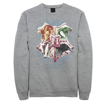 Big & Tall Harry Potter Hogwarts Crest Watercolor Graphic Fleece Pullover
