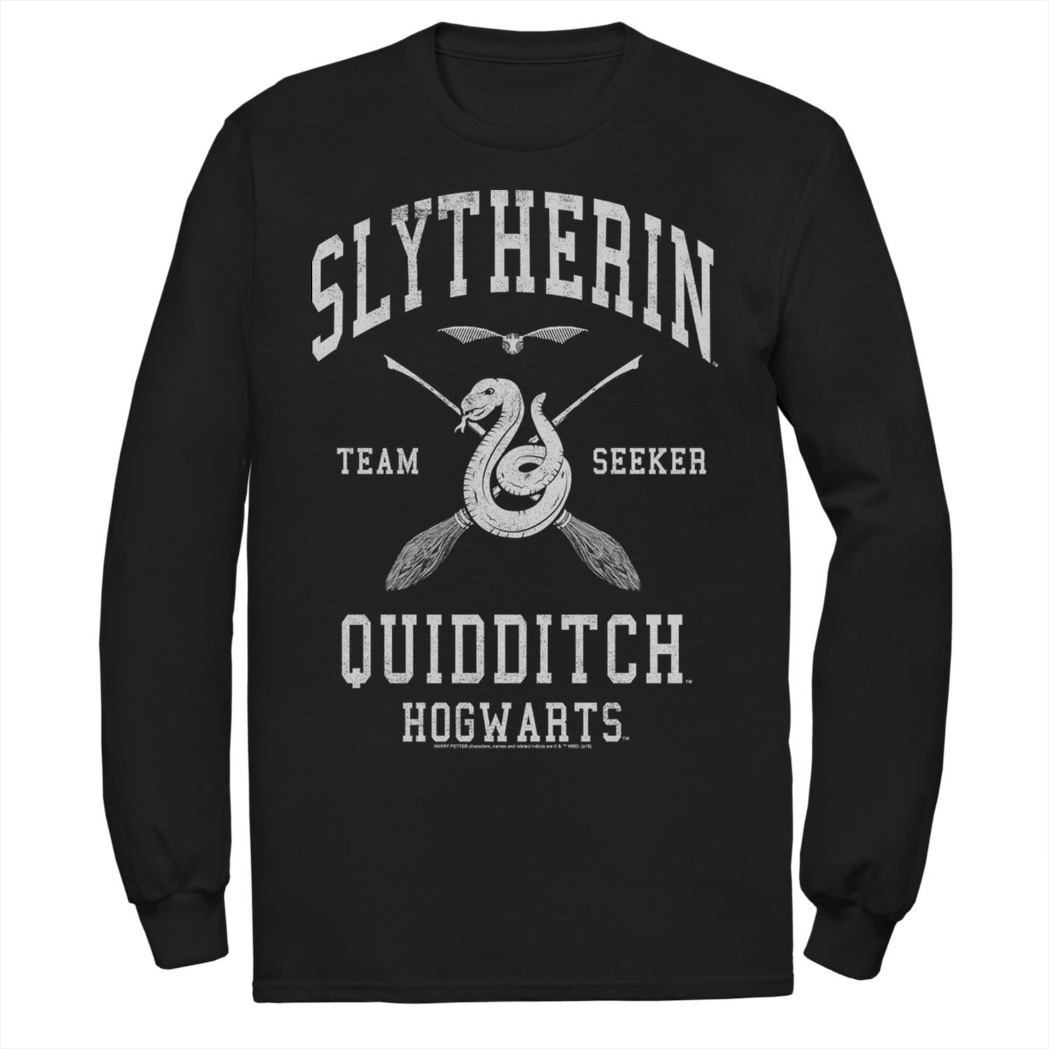 Harry Potter Slytherin Tarot T-Shirt For Men – Big & Tall Short Sleeve Tee In Black (4XL) - View #6