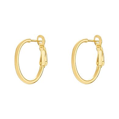 PRIMROSE 24k Gold Plated Hoop Earrings