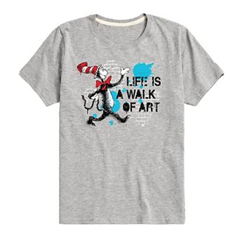Boys 8-20 Dr. Seuss Life Is A Walk Of Art Graphic Tee