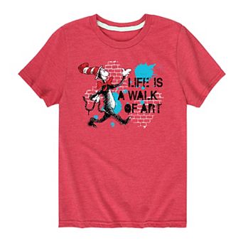 Boys 8-20 Dr. Seuss Life Is A Walk Of Art Graphic Tee