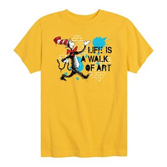 Boys 8-20 Dr. Seuss Life Is A Walk Of Art Graphic Tee