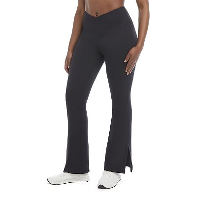 【PORTERNA】Dine slit flare trousers WDIRARA Women's Rib-Knit Cut Out Side Tie Flare Leg Split