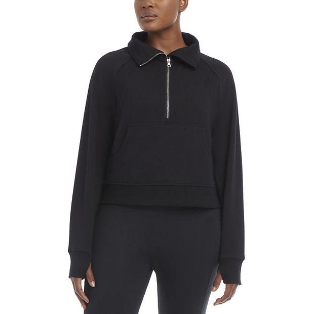 Women's Danskin Mixed Rib Half Zip Jacket