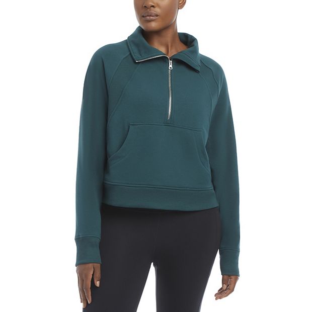 Women's Danskin Mixed Rib Half Zip Jacket