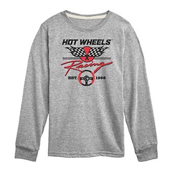 Boys 8-20 Hot Wheels Flag Long Sleeve Graphic Tee