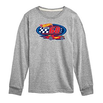 Boys 8-20 Hot Wheels Oval Crest Long Sleeve Graphic Tee