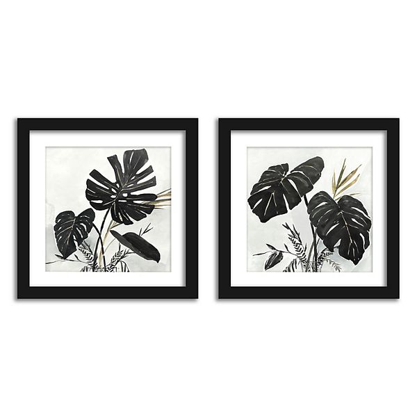 Americanflat Leaves Framed Wall Art 2-piece Set