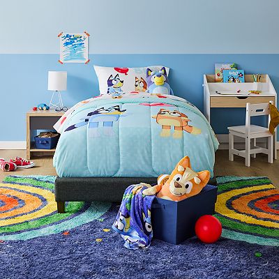 Bluey Floating Balloons Twin Full Reversible Comforter