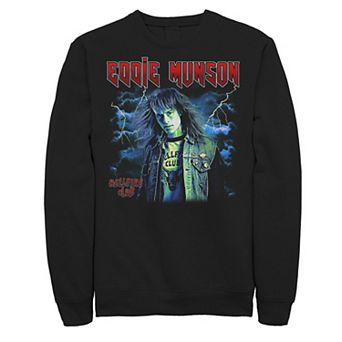Big & Tall Stranger Things Eddie Munson Thunder Fleece Sweatshirt