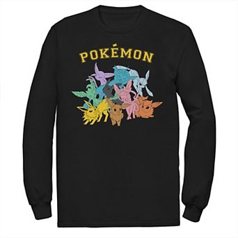 Big & Tall Pokemon Gotta Catch All Eeveelutions Long Sleeve