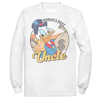 Men's DuckTales Scrooge McDuck World's Best Uncle Long Sleeve Sweatshirt