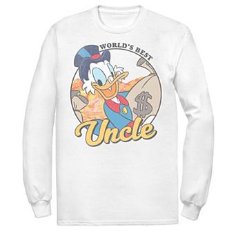 Men's DuckTales Scrooge McDuck World's Best Uncle Long Sleeve Sweatshirt