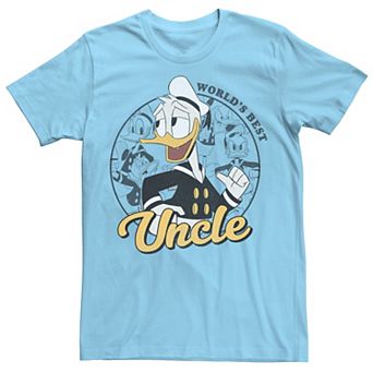 Disney's Donald Duck Men's World's Best Uncle Circle Portrait Graphic Tee