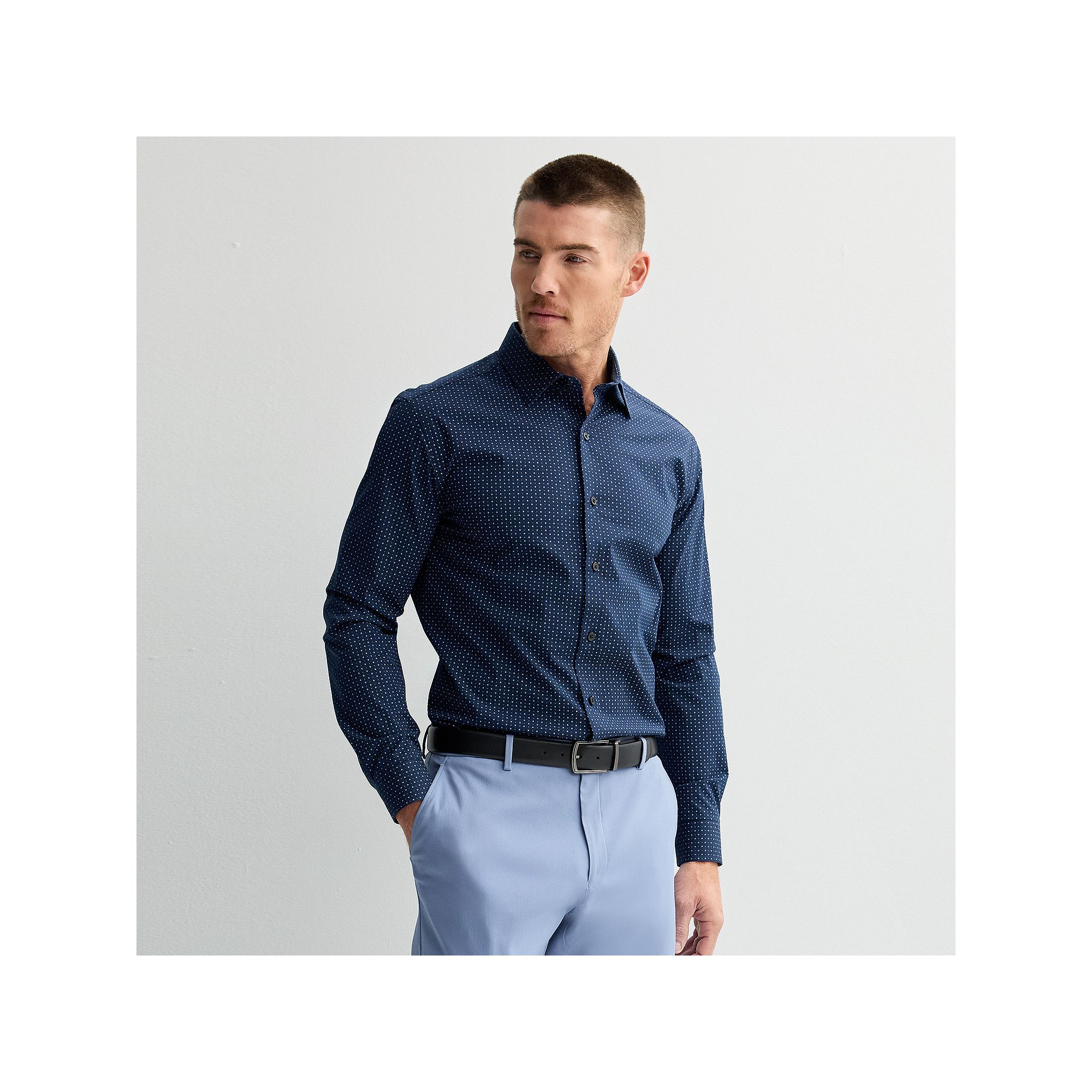 Mens Apt. 9® Premier Flex Slim-Fit Wrinkle Resistant Dress Shirt, Size: S