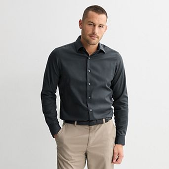 mens dark grey dress shirt Shirts charcoal shirt