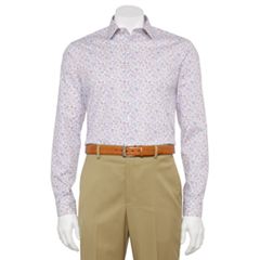 Kohls mens white dress hot sale shirt