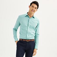 Blue green best sale dress shirt