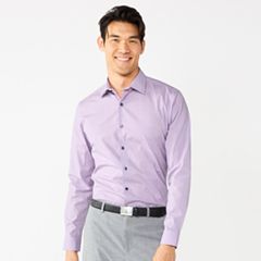 Men Purple Slim Fit Print Full Sleeves Ceremonial Shirt